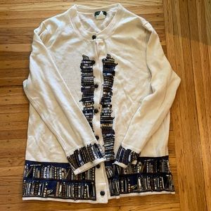 Rare J.Crew Bookshelf Cardigan